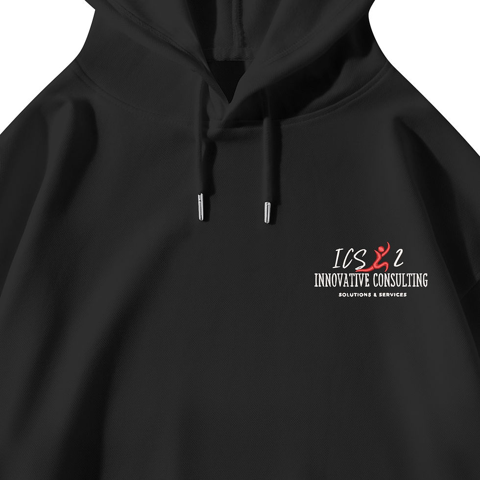 Thumbnail: ICS2 Red Jump Man Logo Embroidered Pullover Hoodie