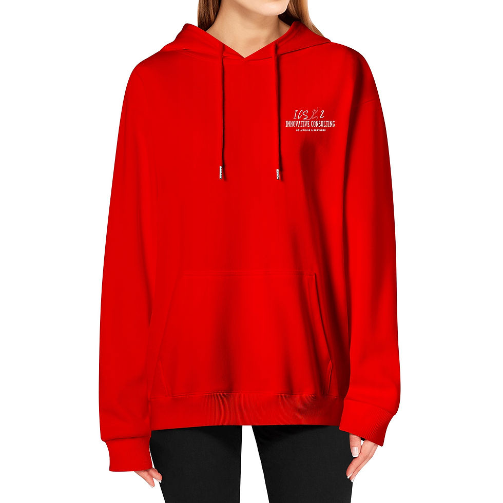 Thumbnail: ICS2 Red Jump Man Logo Embroidered Pullover Hoodie