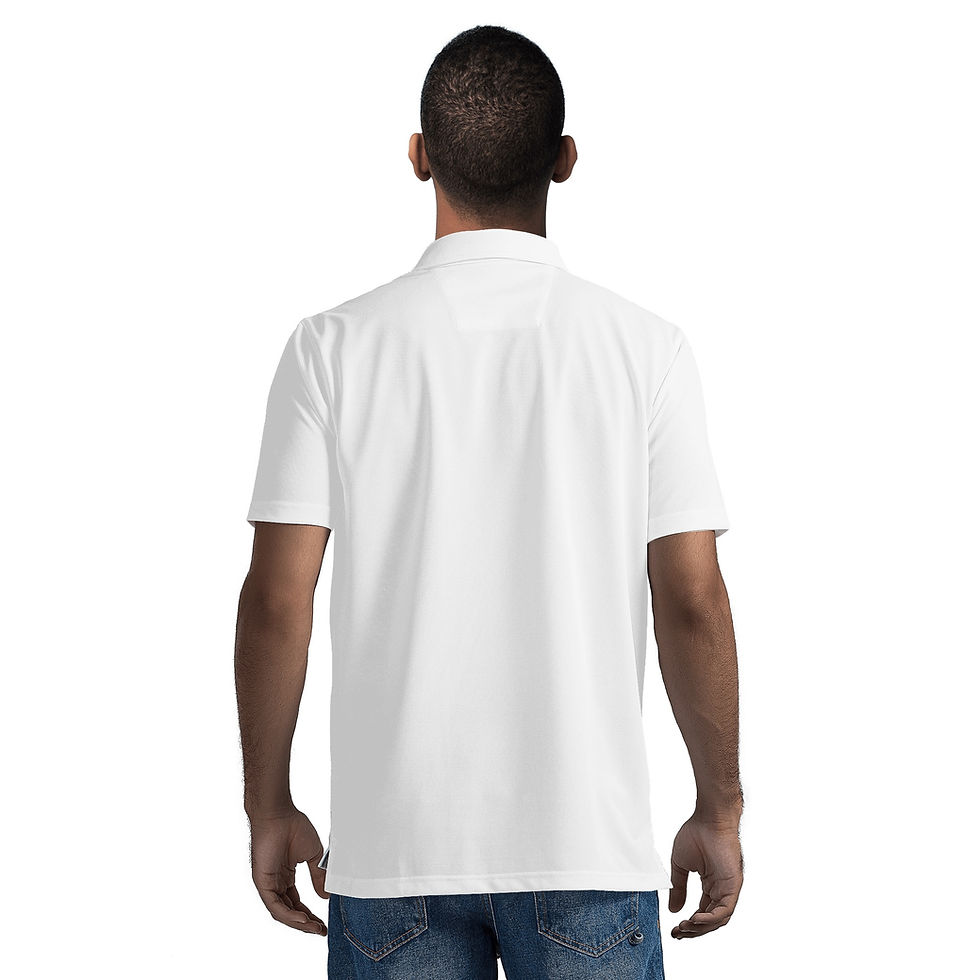 Thumbnail: ICS2 Men's White Polo Shirt