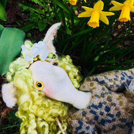 Florence stows away with some gardeners...