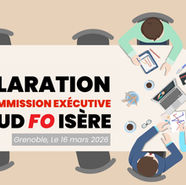 📣Déclaration de la commission exécutive de l’UD FO Isère