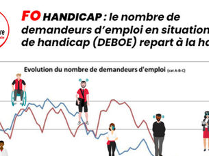 FO HANDICAP : le nombre de demandeurs d’emploi en situation de handicap (DEBOE) repart à la hausse