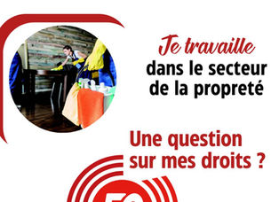 TPE : Salariés d’une petite entreprise de propreté et des 3D : FO est à vos côtés !