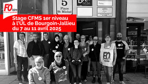 🔎Stage CFMS 1er niveau a l’UL de Bourgoin-Jallieu du 7 au 11 avril 2025