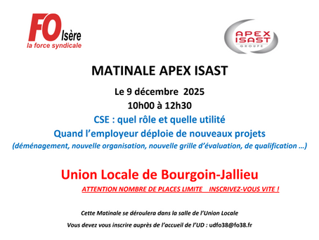 MATINALE APEX ISAST | CSE : quel rôle et quelle utilité Quand l’employeur déploie de nouveaux projets