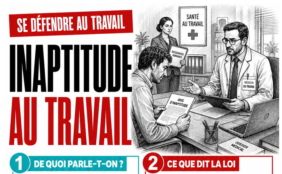 ⚖️INAPTITUDE AU TRAVAIL