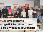 🔎UDFO38 | Stage IES Santé au travail | Du 4 au 6 mai 2026 | Grenoble | Contenu du programme