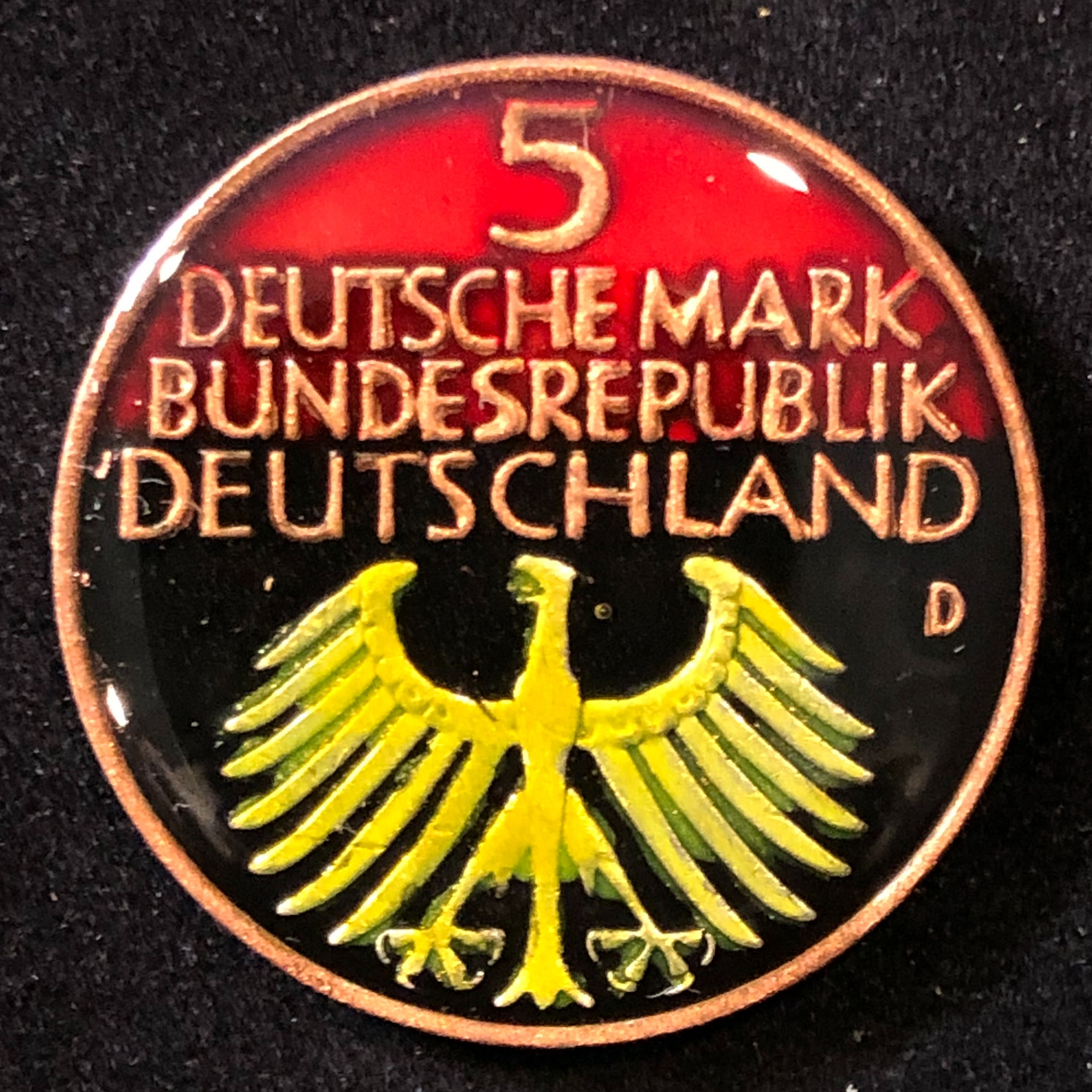 GERMANY - 5 DEUTCHESMARK 1952