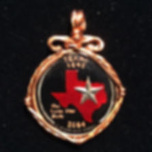 TEXAS STATE QUARTER - BLACK BKGRD