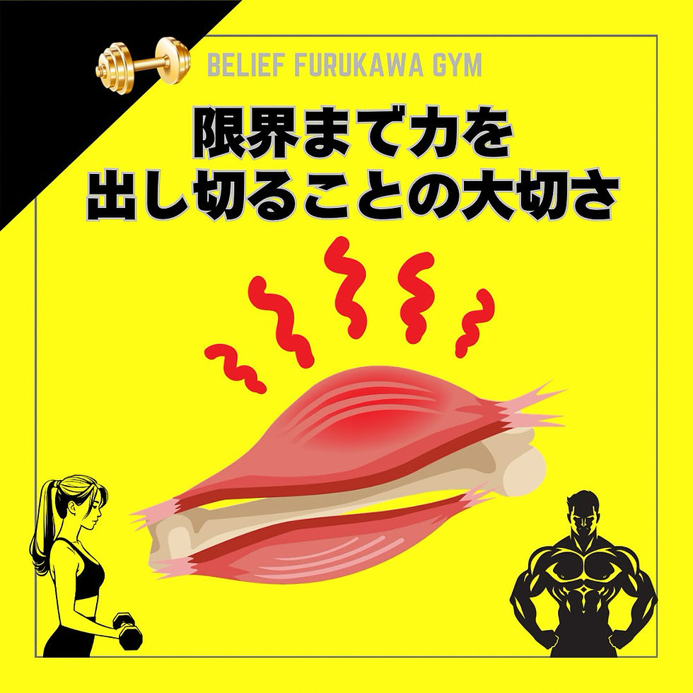 限界まで力を出し切ることの大切さ