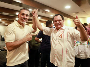 Huacho Díaz Mena recibe presunto apoyo de Sergio Mayer, actor y ex diputado de Morena