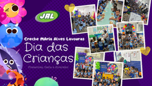 Crianças da Creche Maria Alves Lavouras ganharam presentes e festa