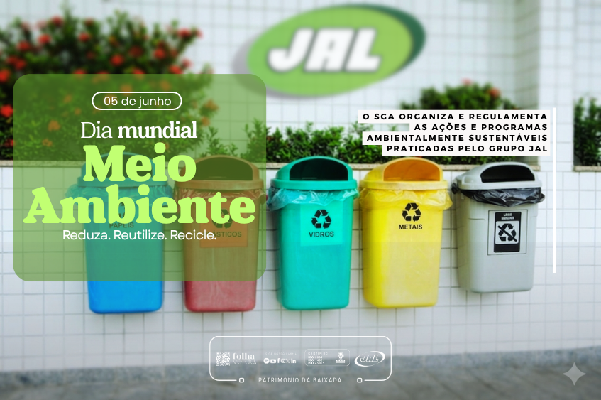 Grupo JAL celebra o Dia Mundial do Meio Ambiente com foco em sustentabilidade