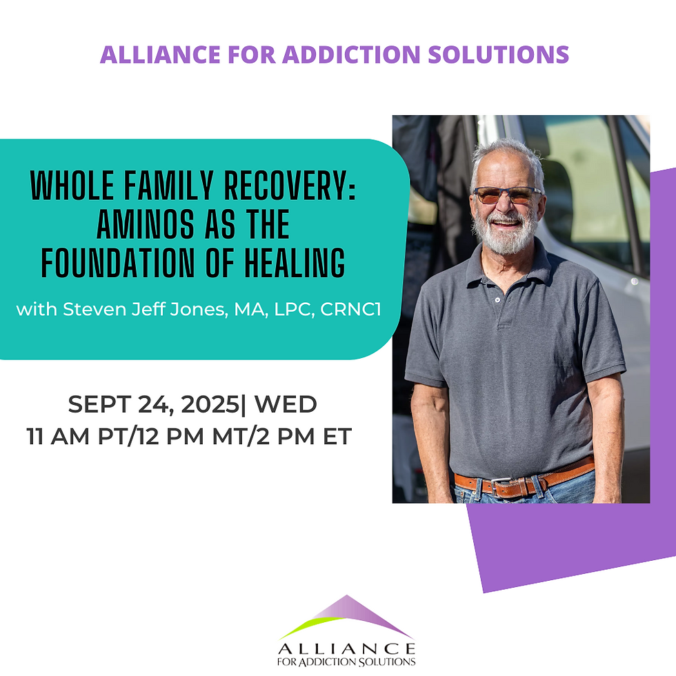 Whole Family Recovery: Aminos as the Foundation of Healing