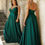 Thumbnail: A Line Flattering gown - Emerald or Paris blue