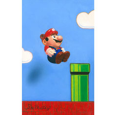 Painting of Super Mario