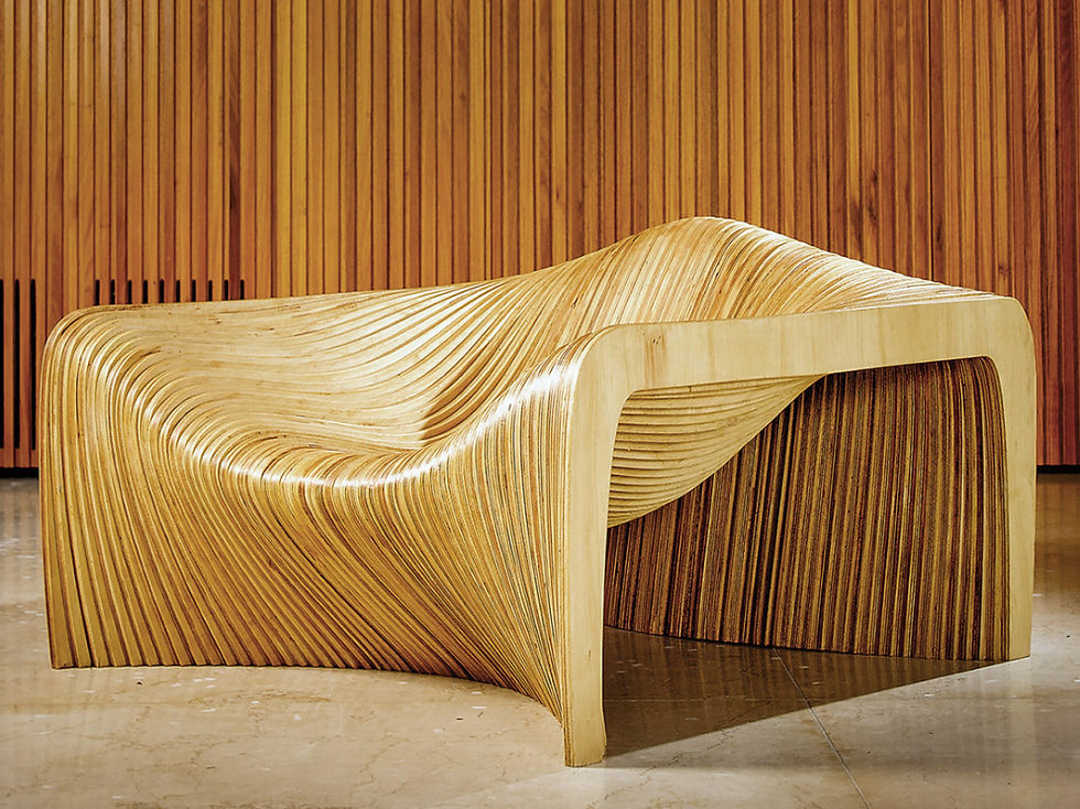 Miniature : Sillón de lujo en madera
