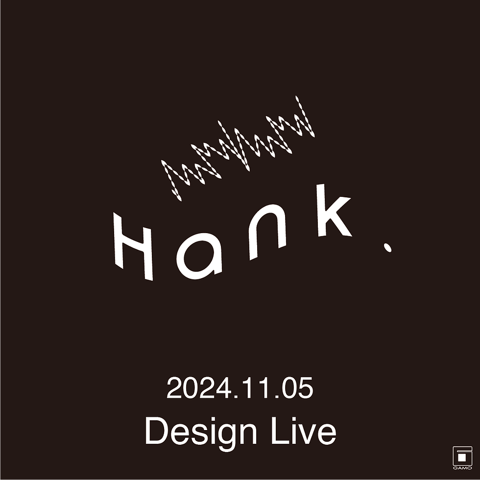 【11/5 青山スタジオ】Hank. Design Live 