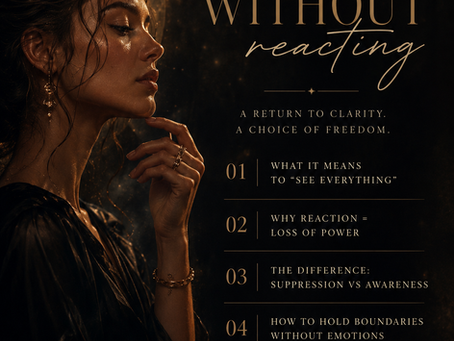 Seeing without reaction Guide