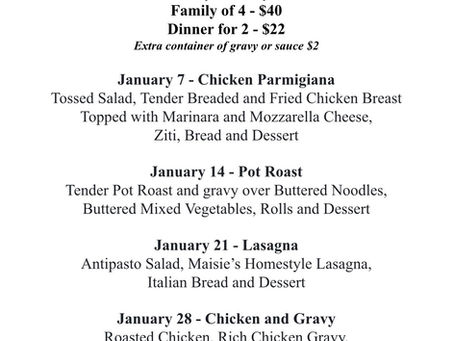 Family Dinner To-Go! January 2026