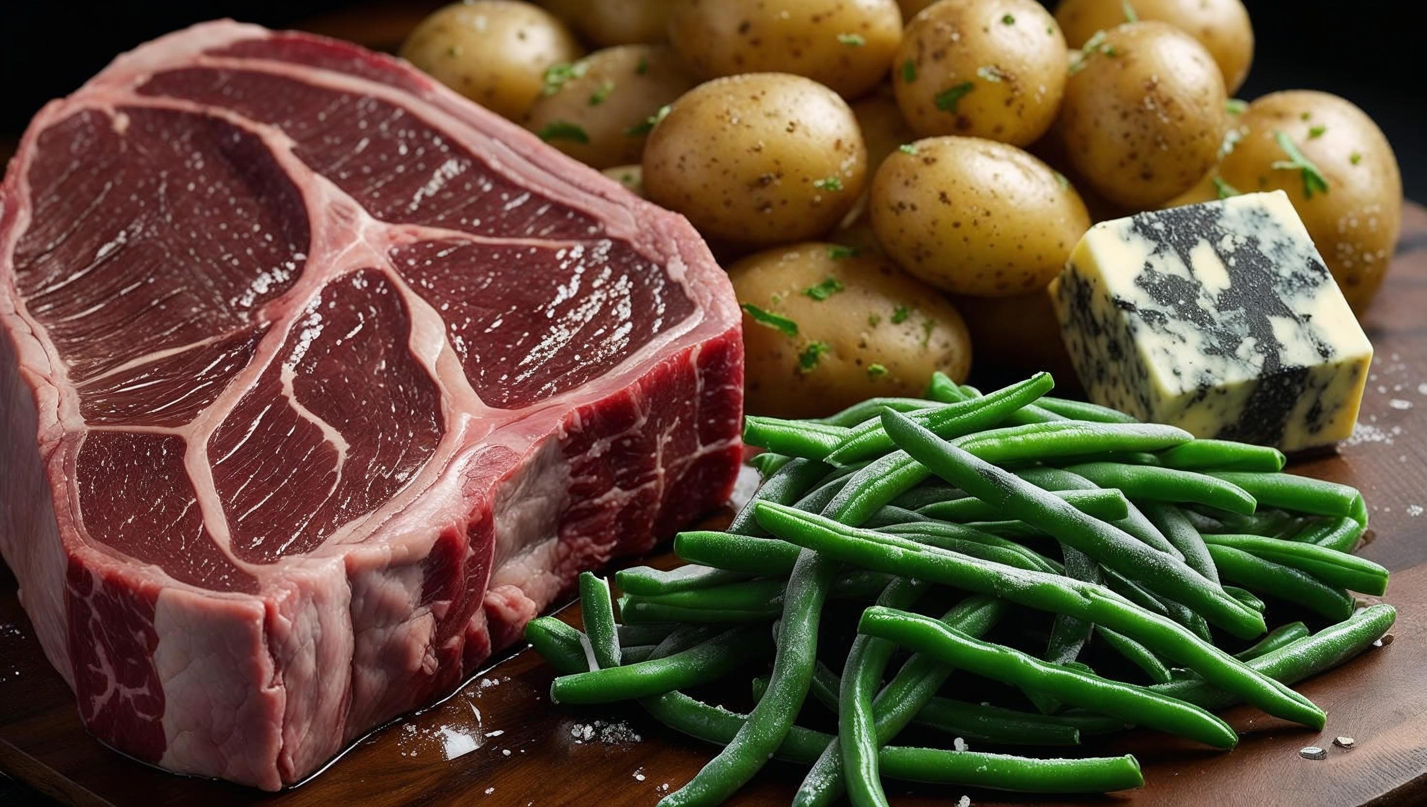 Arranged Food and Objects