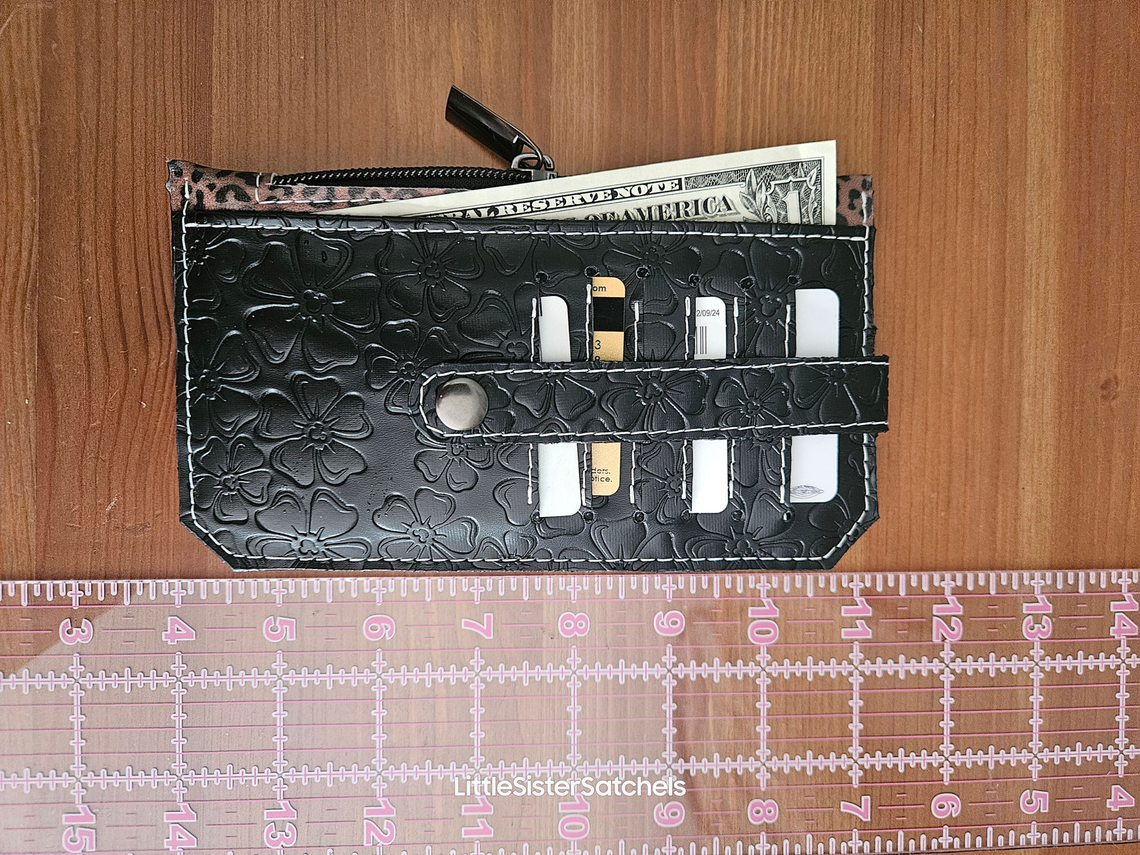 "Purse Pal"- Black/Leopard Vinyl