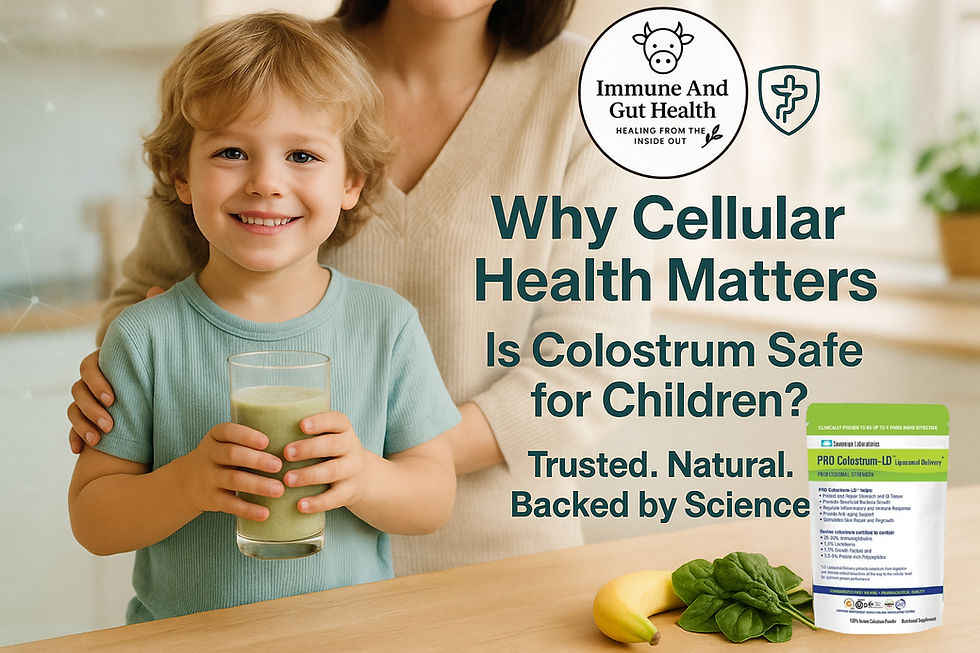 Is colostrum safe for children?
