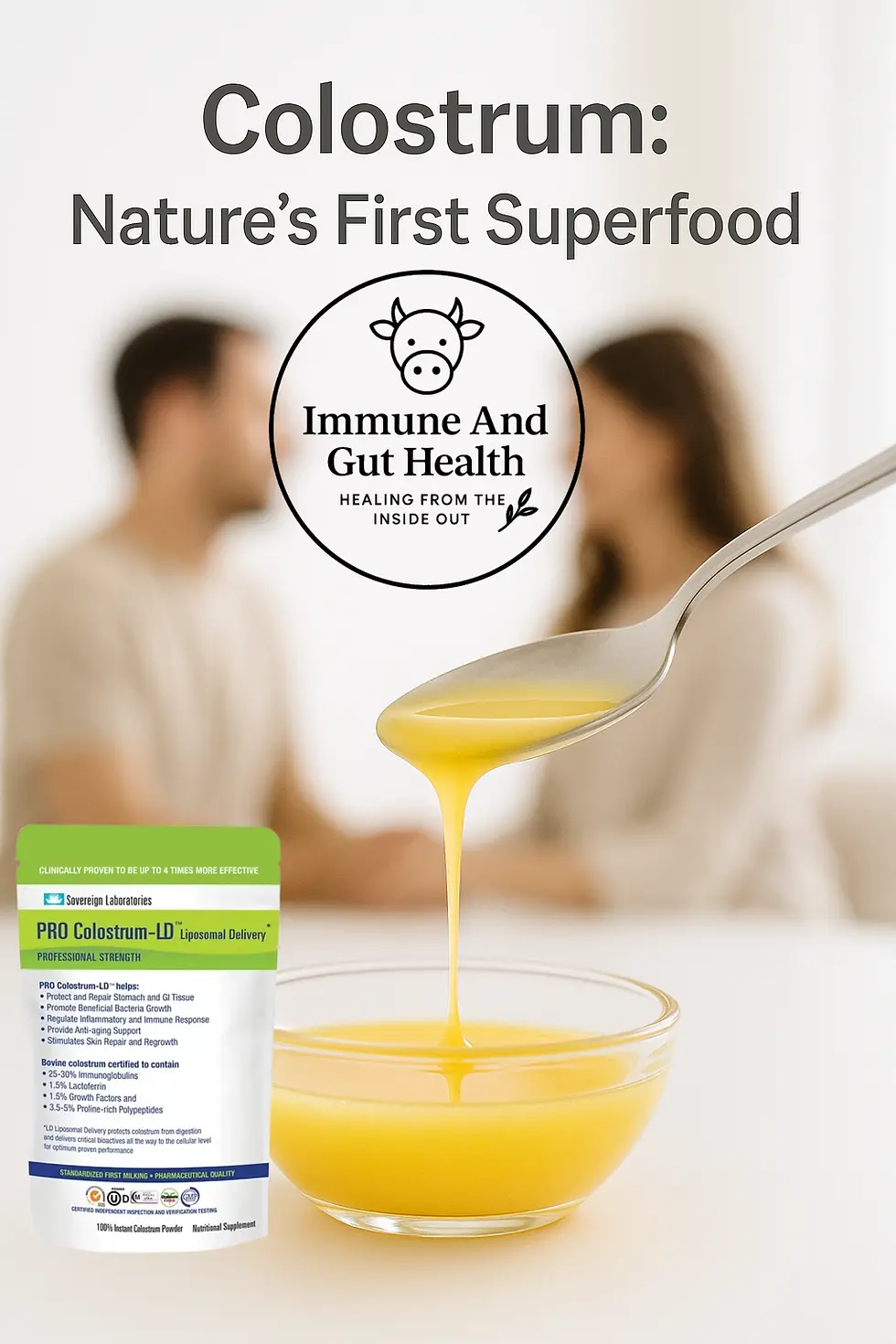 Is it safe for my husband to drink my colostrum?