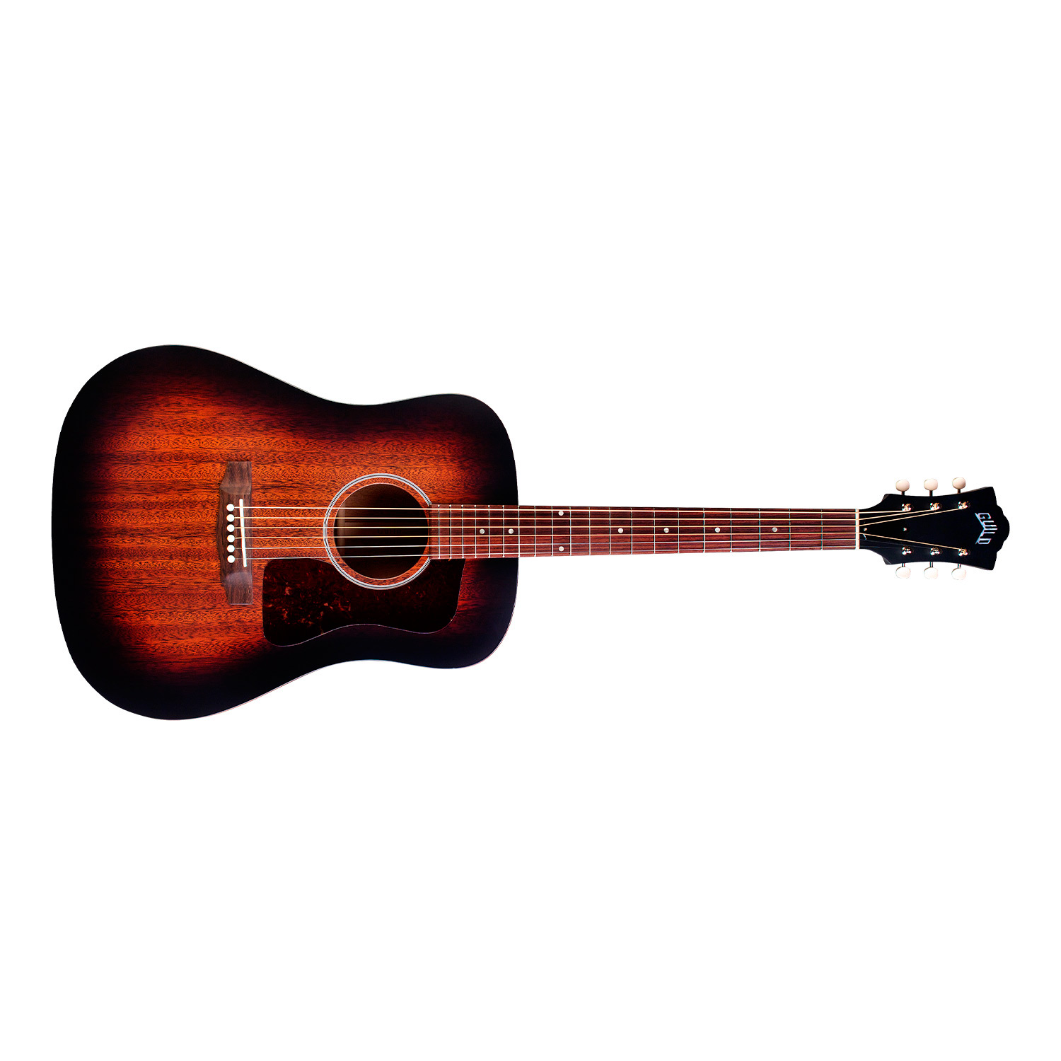 Guild USA D-20 Vintage Sunburst Acoustic Guitar