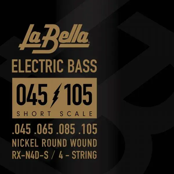 La Bella Short Scale Nickel Round Wound Bass Strings RX-N4D-S 45-105