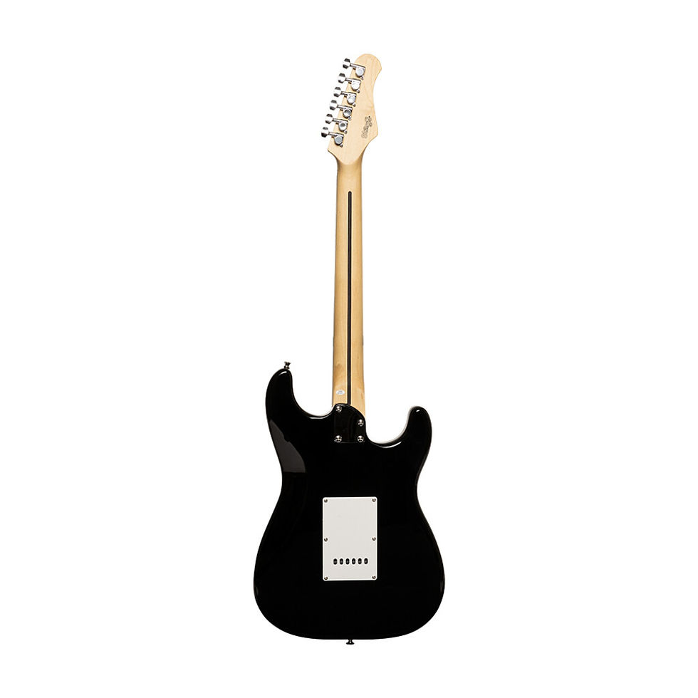 Stagg Standard S, Left Handed Electric Guitar - Black SES-30 BK LH
