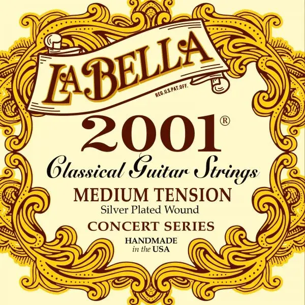 La Bella 2001 Nylon Medium Tension Classical Guitar Strings