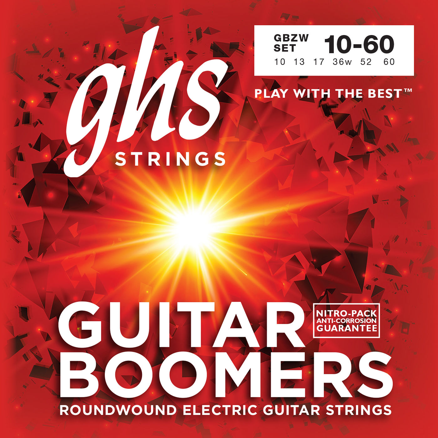 GHS Guitar Boomers Heavyweight 10-60 GBZW Zakk Wylde Electric Strings