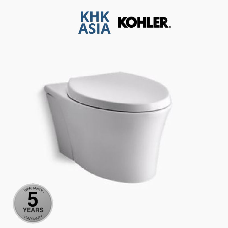 Thumbnail: KOHLER Veil Wall-hung Rimless Toilet with In-wall Flush Plate (K-5722T-0)