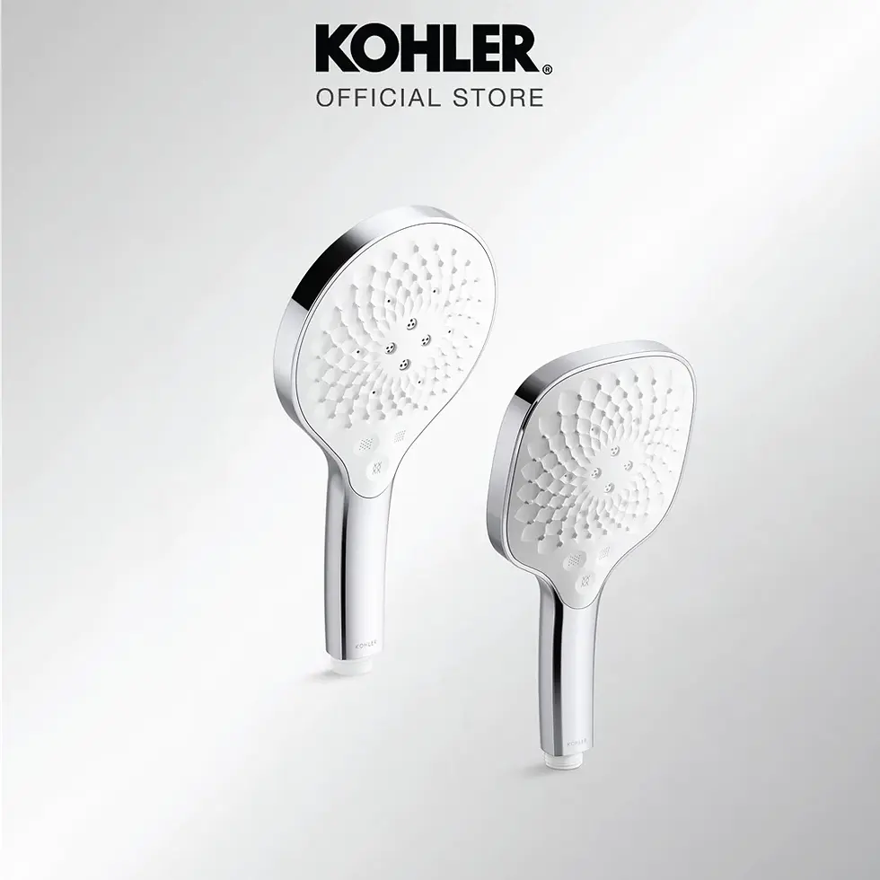 Kohler Rainduet™ Square three-function handshower