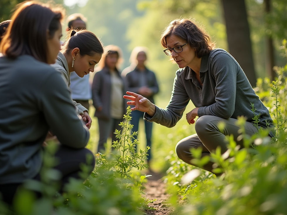 Kräuterwanderung im Sommer