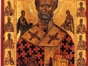 San Nicolás Taumaturgo, siglo XV, Monasterio de Gregoriou, Monte Athos.