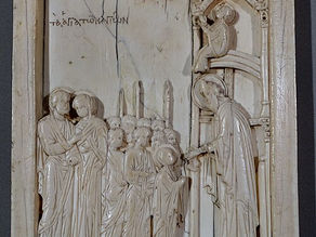 Presentación de la Virgen en el Templo. Icono bizantino de Constantinopla