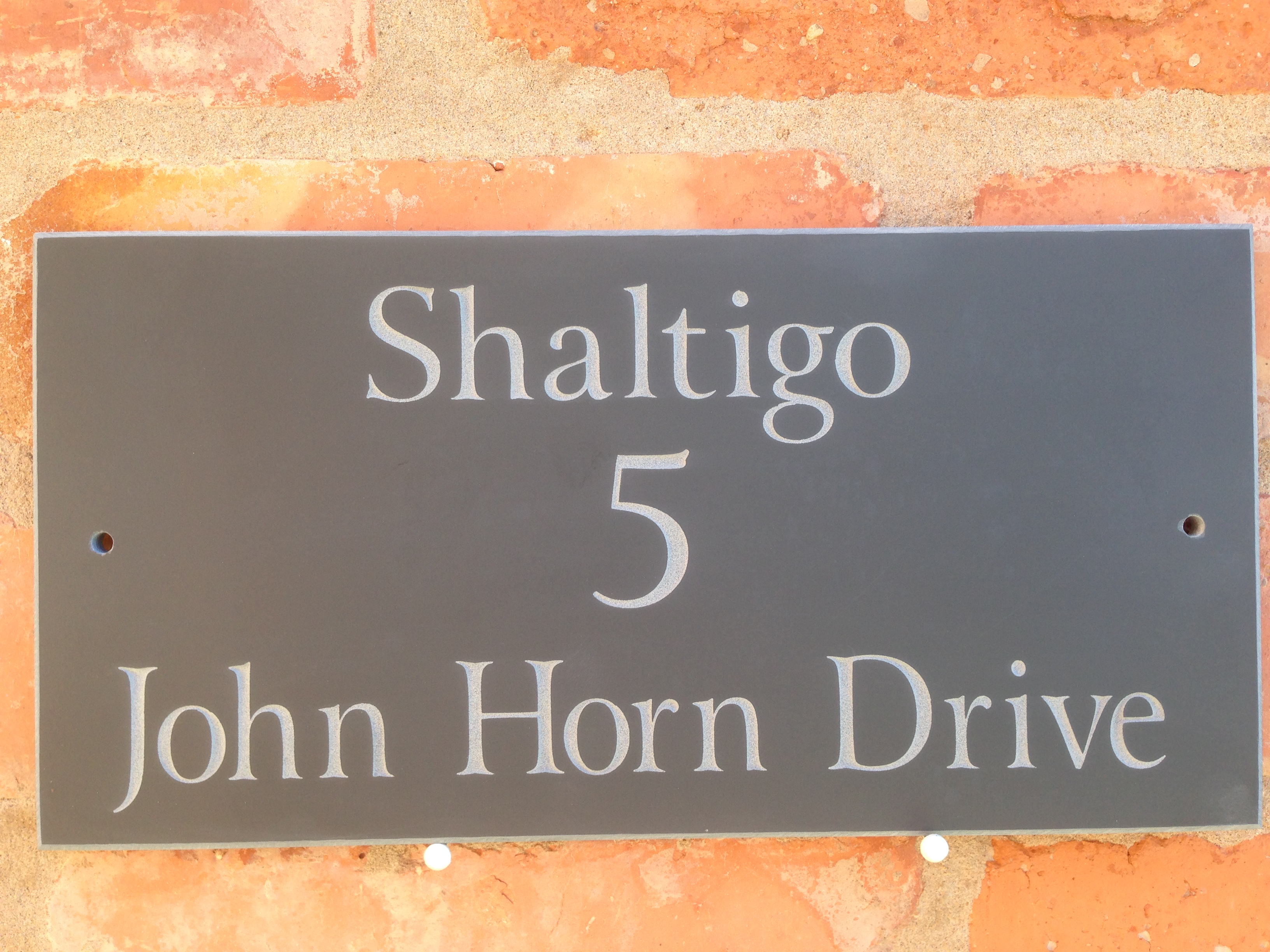 Slate house signs by Slate Signs Direct Ltd
