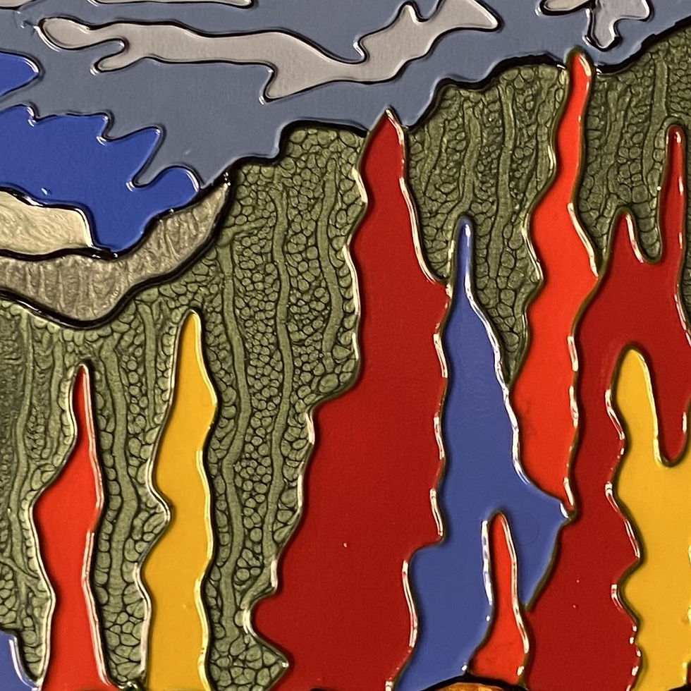 Thumbnail: TRANQUIL LAKE   -  30 X 30 in. - 76 x 76 cm.