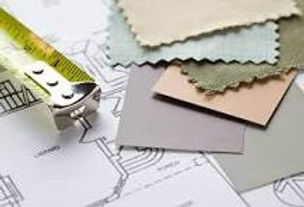 tape measure, plans and fabric samples.jpg
