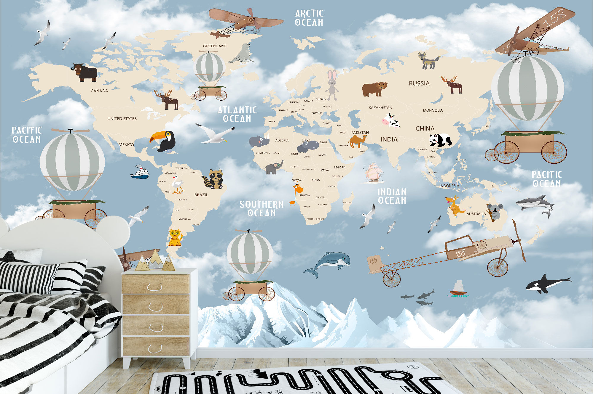 Mural Mapa Modelo  - MI006