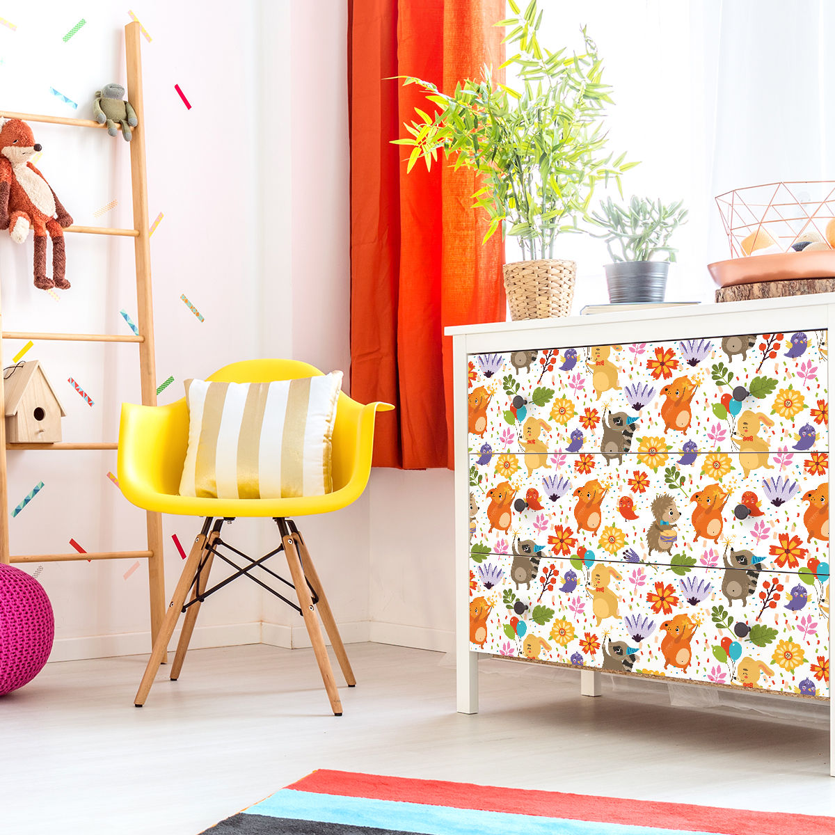 Vinilo para Muebles Animales en los prado - MI121