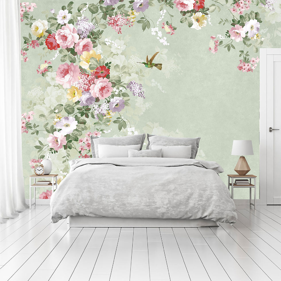 Miniatura: Mural Flores Vintage - MT398