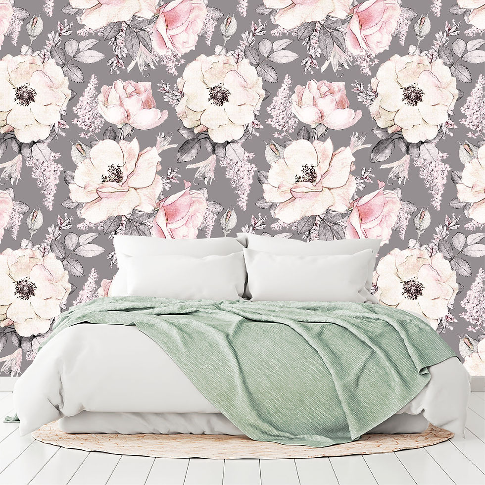 Miniatura: Vinilo Mate Flores Rosas Pastel 096