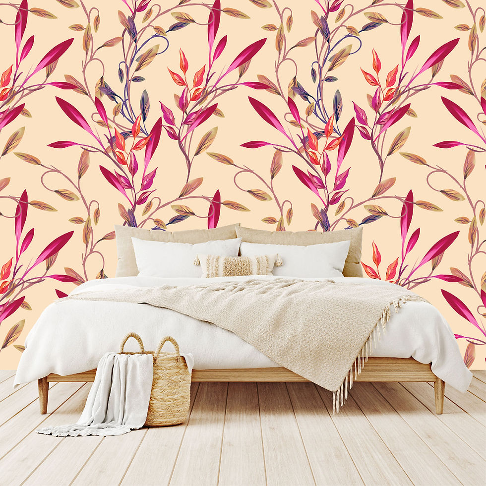 Thumbnail: Vinilo Mate Hojas Fucsias 051