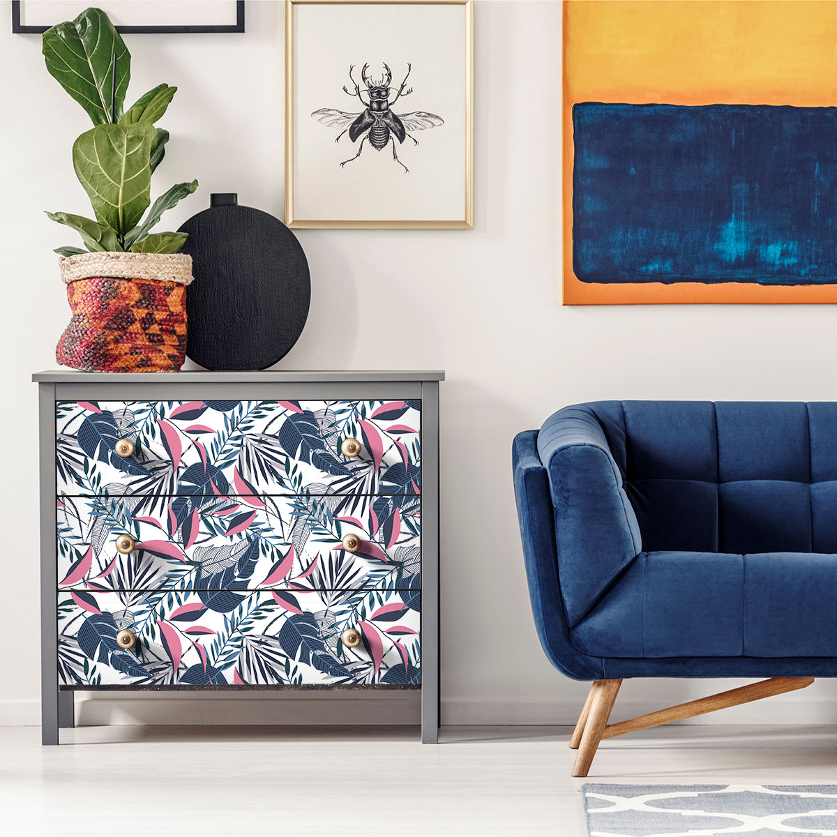 Vinilo Tropical para Muebles Modelo 1322