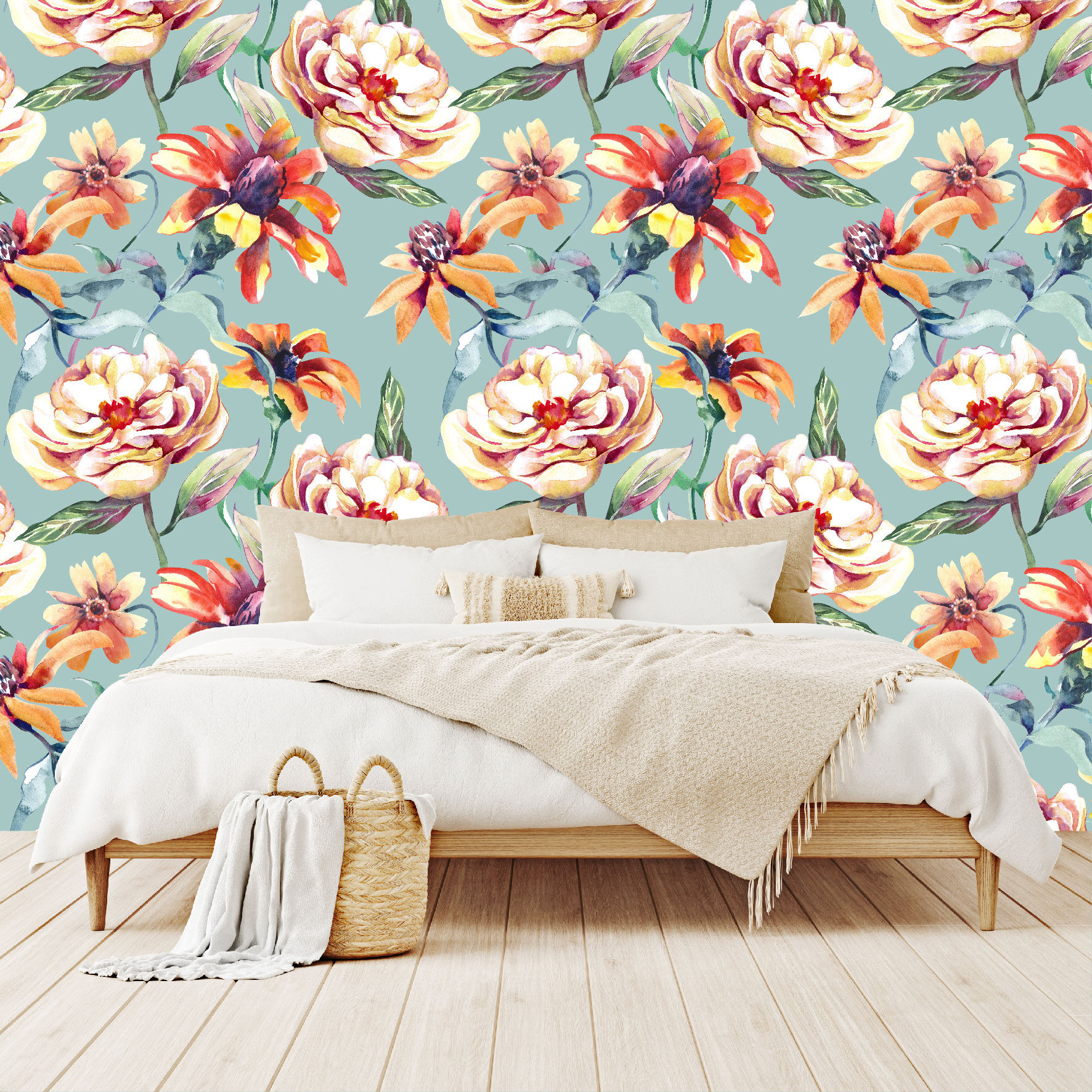 Vinilo Mate Flores Tropicales de Verano 165