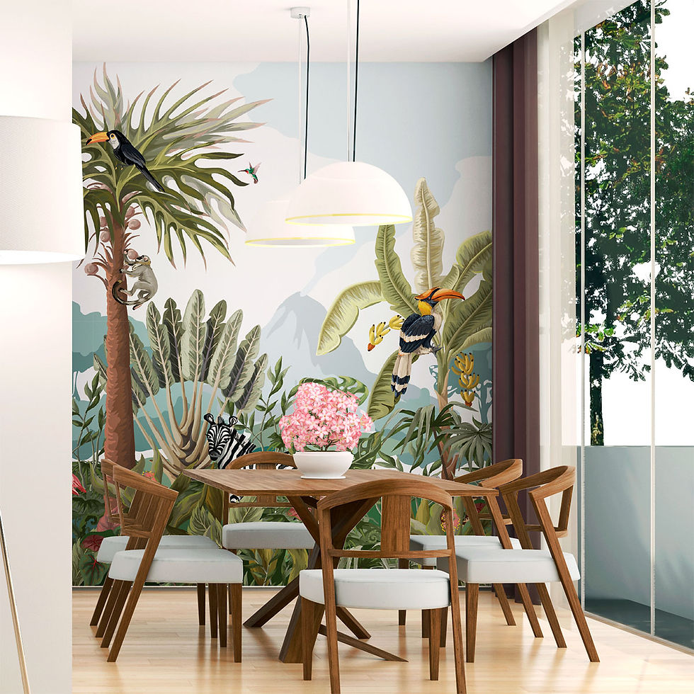 Miniatura: Mural Selva Tropical con Animales - MT133