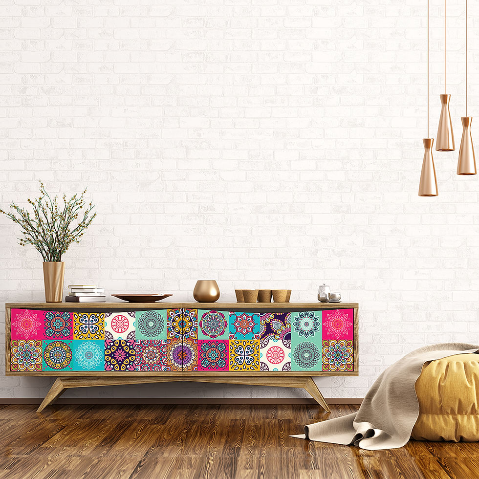 Miniatura: Vinilo Mandalas para Muebles Modelo 201
